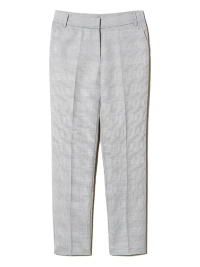 Twinset Straight-leg Trousers In Gray