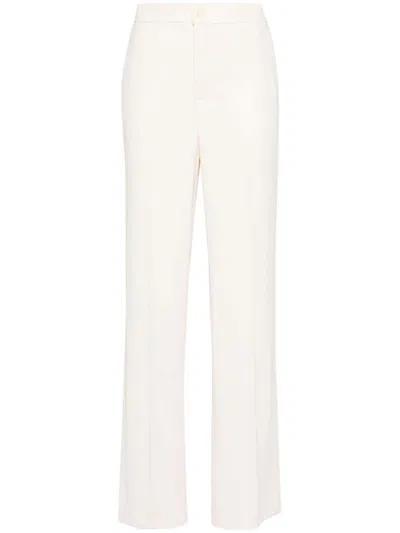 Twinset Straight-leg Trousers In White