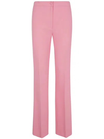Twinset Straight-leg Trousers In Pink