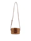 Twinset Straw Shoulder Bag With Oval-t