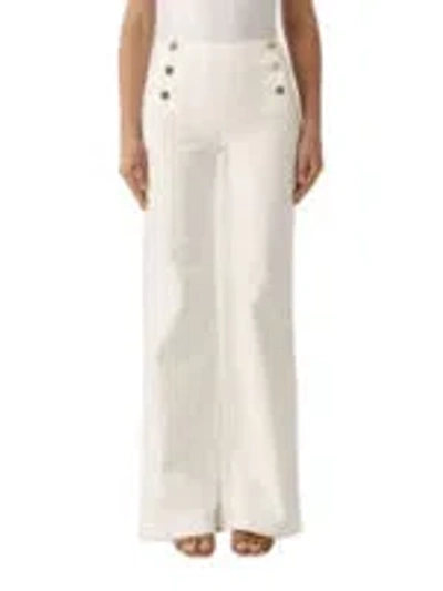 Twinset Stretch Cotton Jeans For Women In White