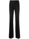Twinset High-waisted Flared Trousers In Black
