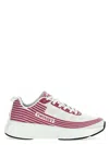 Twinset X Fessura Striped Mesh Sneakers In Purple