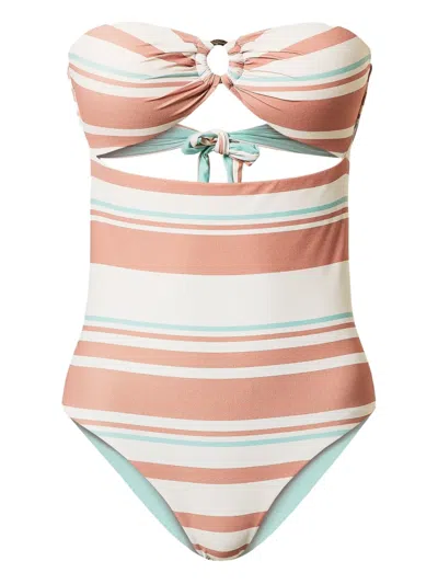 Twinset Striped Bandeau Swimsuit