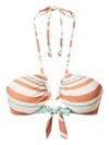 Twinset Striped Bandeau Bikini Top