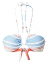 Twinset Striped Bandeau Bikini Top