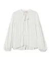 Shop Twinset Striped Jacquard Blouse