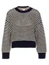 Twinset Striped Pullover In Blue