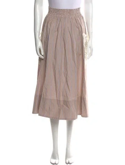 Pre-owned Twinset Striped Midi Length Skirt In Multi