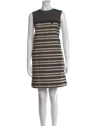 Pre-owned Twinset Striped Mini Dress In Multi