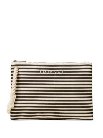 Twinset Striped Purse In Multi