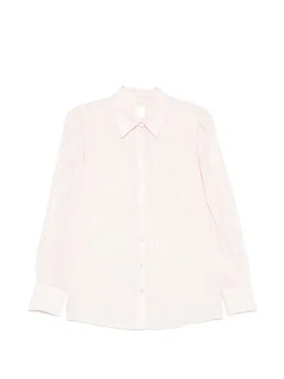 Twinset Striped Shirt In White