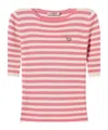 Shop Twinset Striped Short-sleeve T-shirt