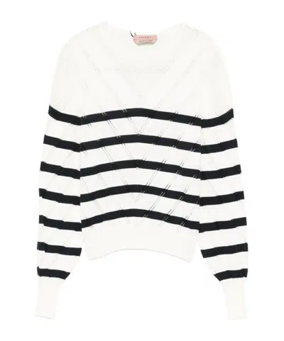 TWINSET STRIPED SWEATER