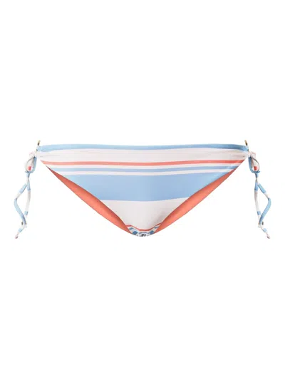 Twinset Striped Triangle Bikini Bottoms In White