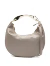 Twinset Structured Dove Grey Handbag With Minimalist Design In Brown