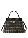 Twinset Structured Minimalist Handbag In Black