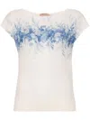 TWINSET TWINSET ST.TOILE DE JOUY JERSEY IVORY CLOTHING