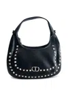 Twinset Stud-embellished Shoulder Bag In Pattern