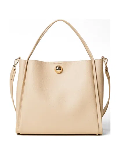 Twinset Stud-embellished Tote Bag In Neutral