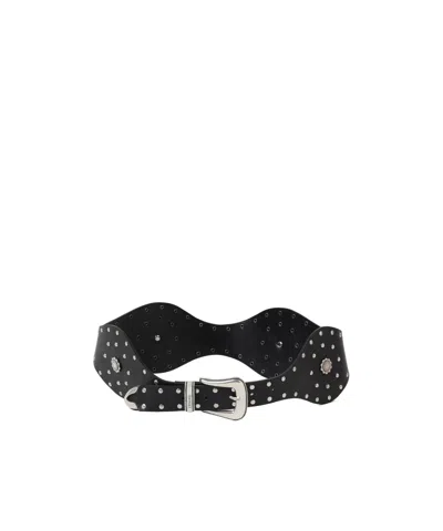 TWINSET STUD-EMBELLISHED WAVE BELT