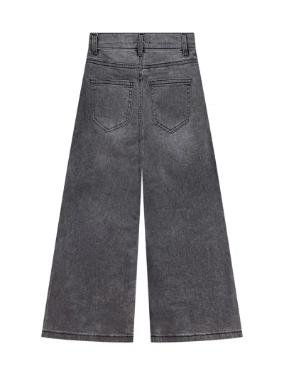 Twinset Twin-set Stylish Culotte With Button Detail In Denim Black Old