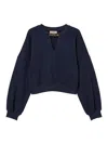 Twinset Sweatshirt Mit Oval T-kette In Blue