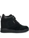 Twinset Suede Sneakers In Black