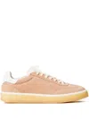 Twinset Suede Sneakers In Pink