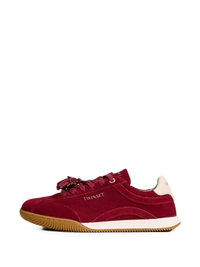 Twinset Suede Trainers With Tassels In Multi