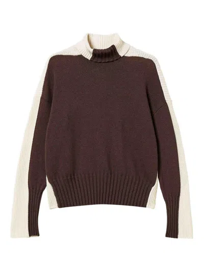 Twinset Sweater In Brown