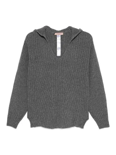 TWINSET SUÉTER CUELLO REDONDO - GRIS