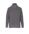 Twinset Twin-set High Neck Relaxed-fit Sweater With Ribbed Detailing
