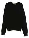 Twinset Twin-set Relaxed Cashmere Blend Sweater In Black