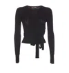 Twinset Bow-detail Top In Black