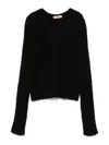 Twinset Ribbed Sweater In Black