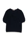 Twinset Sweaters Blue Night In Blue