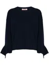Twinset Viscose Blend Maxi Jumper In Blue