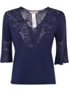 Twinset Twin-set Sweater In Blue Night