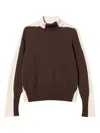 Twinset Relaxed Fit Color-block Sweater In Black