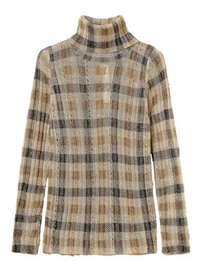 TWINSET SUÉTER CUELLO REDONDO - CAMEL