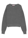 Twinset Twin-set Soft Wool Blend Sweater In Black