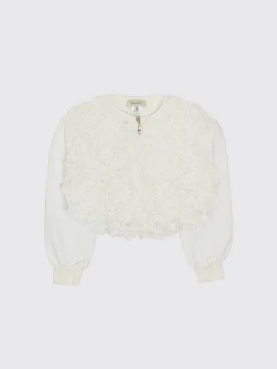 Twinset Sweater Kids Color White In Blue