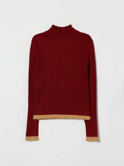 Twinset Sweater Kids In Burgundy