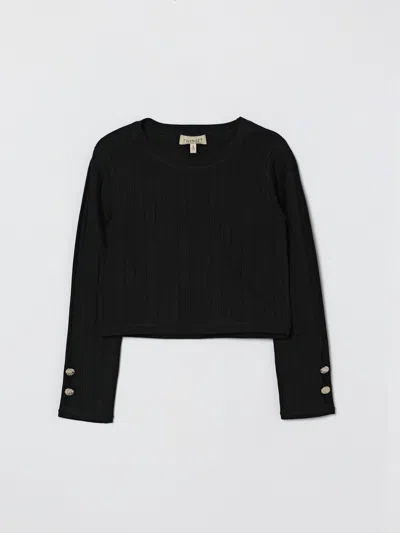 Twinset Kids' セーター  ボーイ カラー ブラック In Black