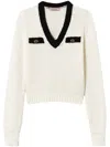 Twinset Oval T Button-detail Jumper In Multi