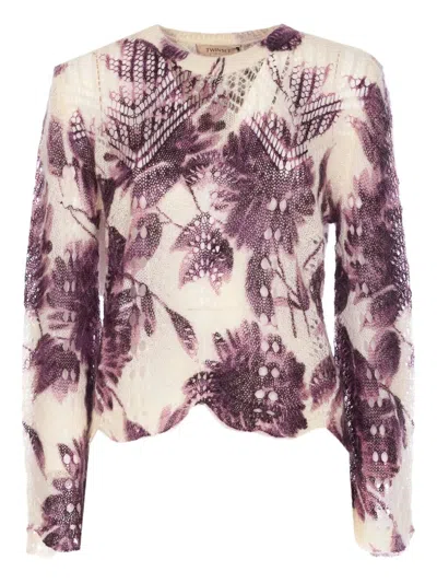 Twinset Sweater In Pink