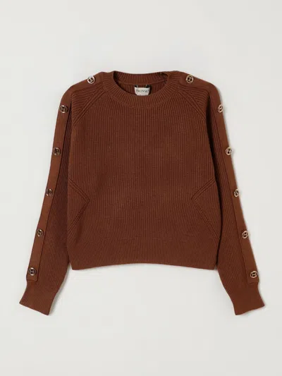 Twinset Sweater  Kids Color Beige In Brown