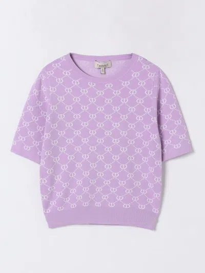 Twinset Sweater  Kids Color Lilac In Lilac