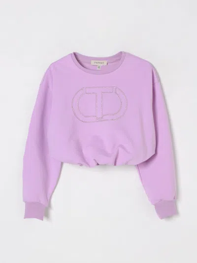 Twinset Sweater  Kids Color Violet In Violet